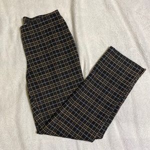 J Jill pointe slim leg plaid pants